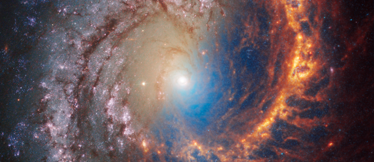 Spiral Galaxy James Webb Hubble Comparison