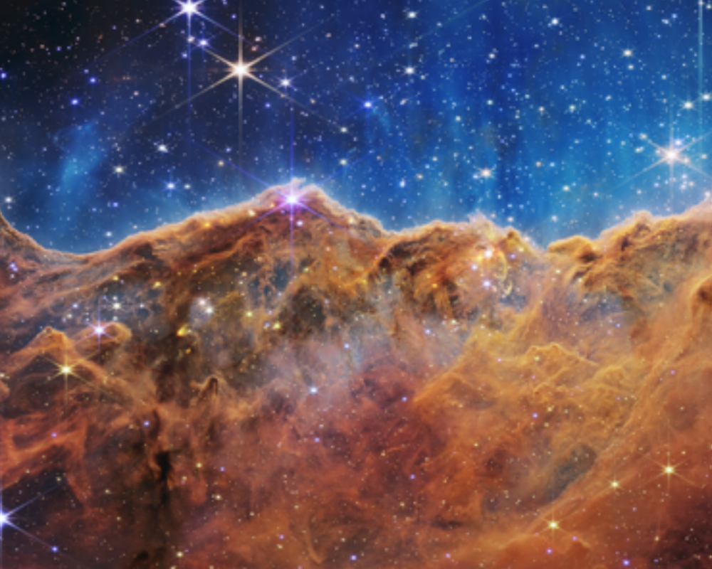 “Cosmic Cliffs” in the Carina Nebula